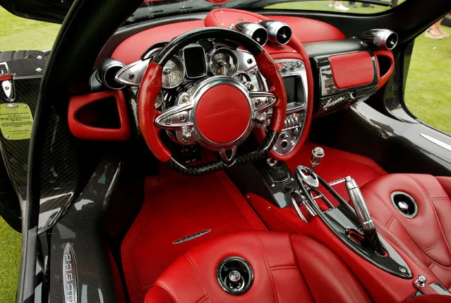 Interior of a Pagani supercar during The Quail, A Motorsports Gathering, in Carmel, California, U.S. August 19, 2016. (Photo by Michael Fiala/Reuters/Courtesy of The Revs Institute)
