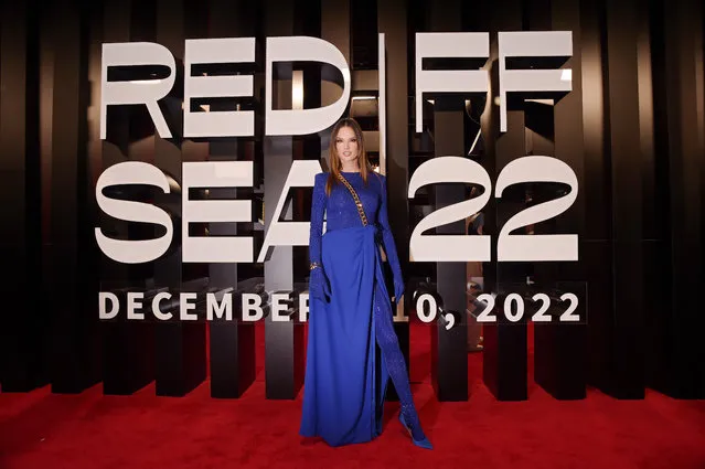 Brazilian model Alessandra Ambrosio attends the Opening Night Gala screening of “What's Love Got To Do With It?” at the Red Sea International Film Festival on December 01, 2022 in Jeddah, Saudi Arabia. (Photo by Eamonn M. McCormack/Getty Images for The Red Sea International Film Festival)