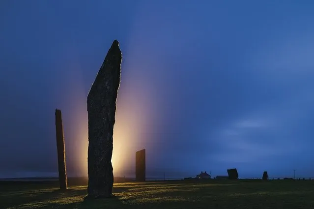 The Standing Stones of Stenness is a Neolithic monument on the mainland of Orkney, Scotland. (Photo by Jim Richardson/National Geographic)