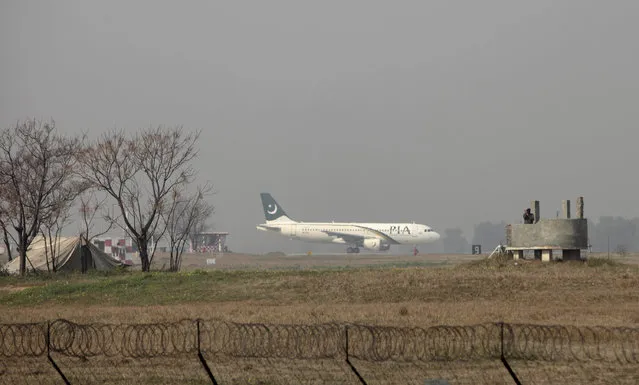 A Pakistan International Airlines (PIA) passenger plane prepares to take off from the Benazir International airport in Islamabad, Pakistan, February 9, 2016. (Photo by Fayaz Aziz/Reuters)