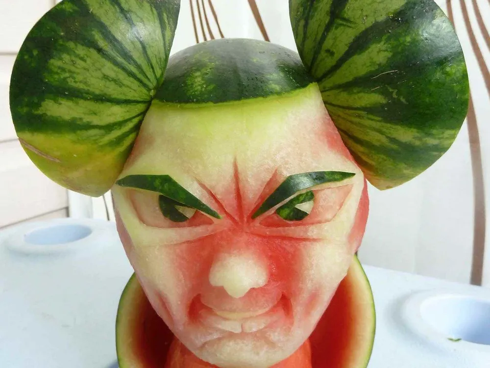Watermelon Carvings by Clive Cooper