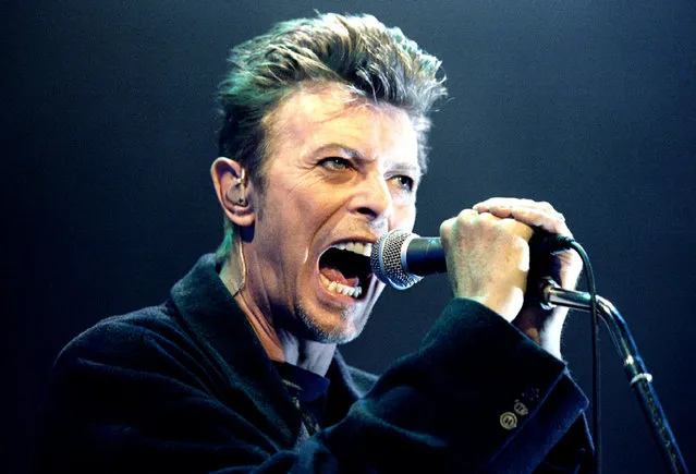 David Bowie during a concert in Vienna, Austria, in 1996. (Photo by Leonhard Foeger/Reuters)