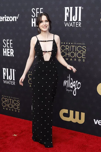 American actress Rachel Brosnahan attends the 29th Annual Critics Choice Awards at Barker Hangar on January 14, 2024 in Santa Monica, California. (Photo by Frazer Harrison/Getty Images)