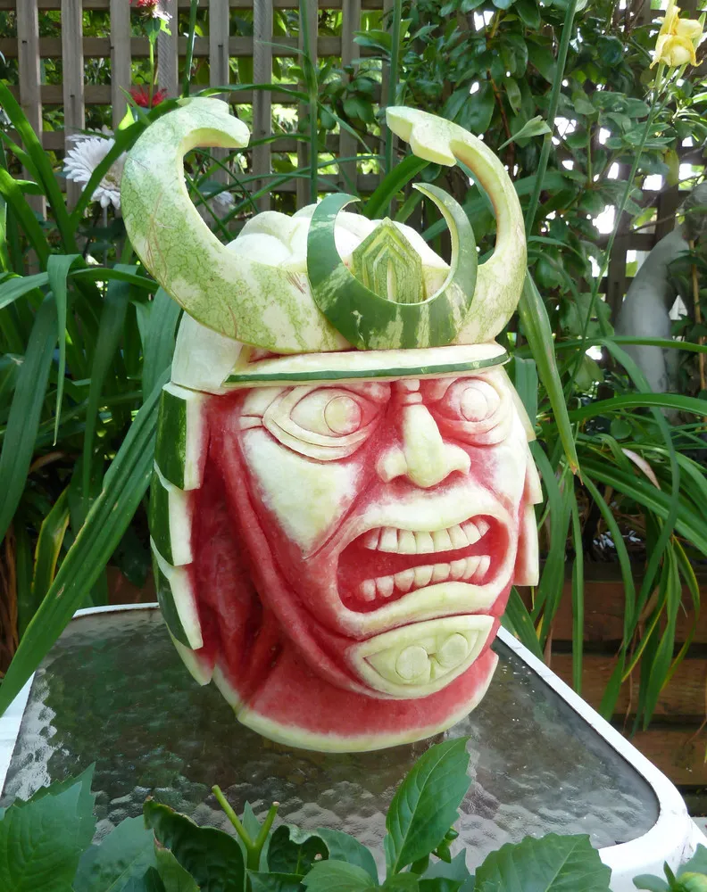 Watermelon Carvings by Clive Cooper