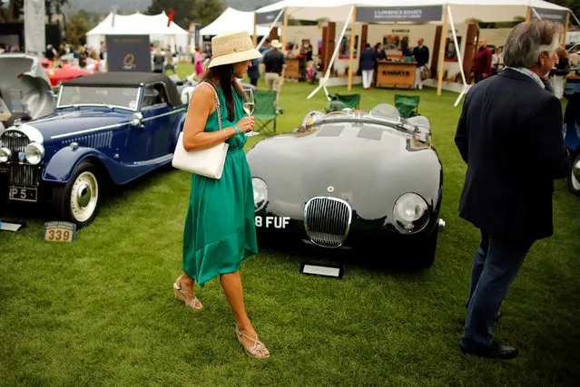 Guests attend The Quail, A Motorsports Gathering, in Carmel, California, U.S. August 19, 2016. (Photo by Michael Fiala/Reuters/Courtesy of The Revs Institute)