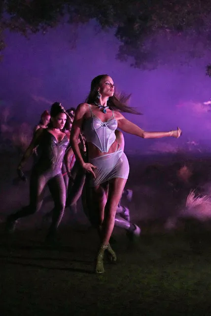 In this image released on November 2, Russian model Irina Shayk is seen during Rihanna's Savage X Fenty Show Vol. 4 presented by Prime Video in Simi Valley, California; and broadcast on November 9, 2022. (Photo by Kevin Mazur/Getty Images for Rihanna's Savage X Fenty Show Vol. 4 presented by Prime Video)