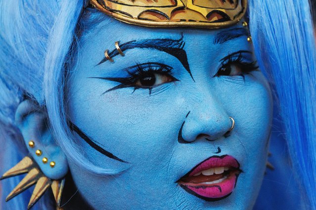 A costumed attendee is shown during the opening day of Comic-Con International in San Diego, California, U.S. July 24, 2025. (Photo by Mike Blake/Reuters)