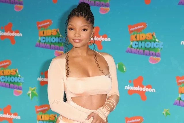 American singer Halle Bailey attends the 2023 Nickelodeon Kids' Choice Awards at Microsoft Theater, Los Angeles, California, U.S., March 4, 2023. (Photo by David Swanson/Reuters)