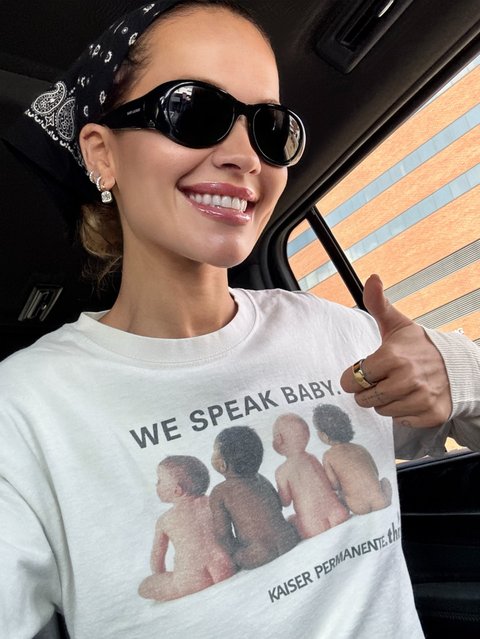 British singer-songwriter and television actress Rita Ora gives the thumbs up while catching a ride on September 16, 2025. (Photo by ritaora/Instagram)