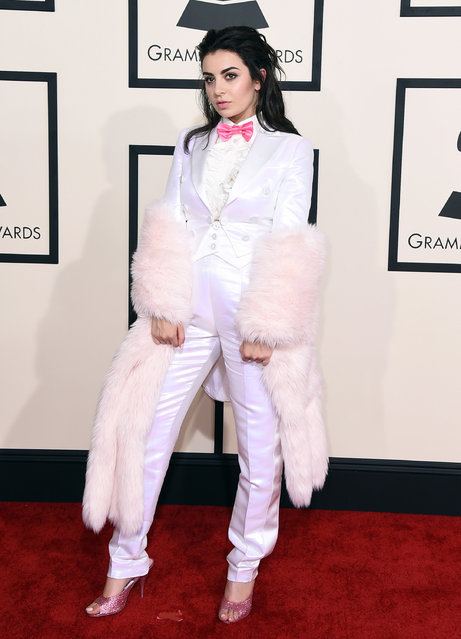 Charli XCX arrives at the 57th annual Grammy Awards at the Staples Center on Sunday, February 8, 2015, in Los Angeles. (Photo by Jordan Strauss/Invision/AP Photo)