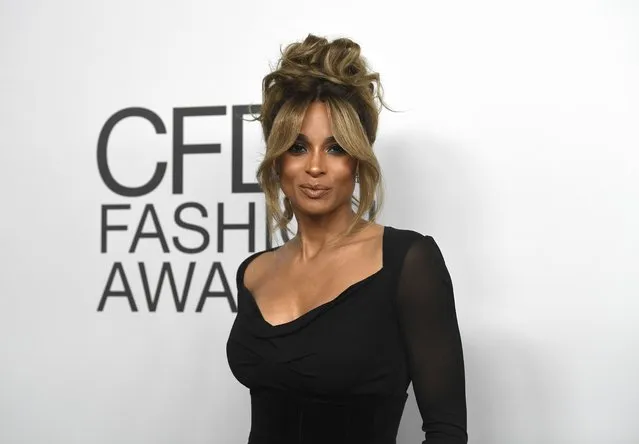 American singer Ciara attends the CFDA Fashion Awards at The Pool and The Grill on Wednesday, November 10, 2021, in New York. (Photo by Evan Agostini/Invision/AP Photo)