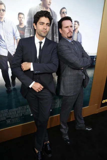 Adrian Grenier and Kevin Dillon seen at Warner Bros. Premiere of "Entourage" held at Regency Village Theatre on Monday, June 1, 2015, in Westwood, Calif. (Photo by Eric Charbonneau/Invision for Warner Bros./AP Images)