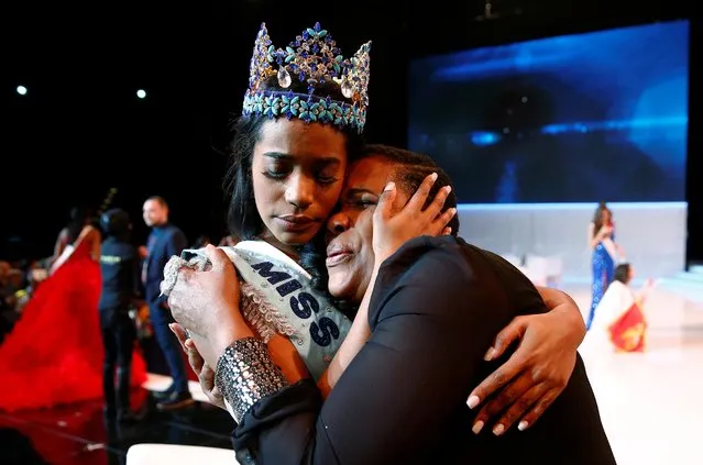 Miss World 2019 Toni Ann Singh of Jamaica celebrates winning the Miss World final in London, Britain on December 14, 2019. (Photo by Henry Nicholls/Reuters)