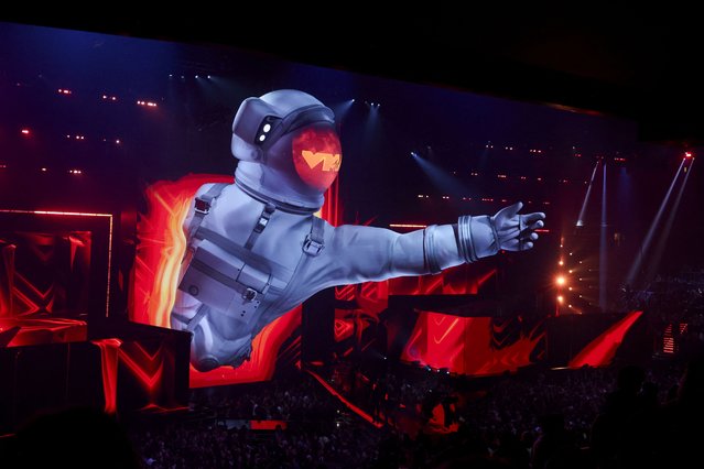 General view of the stage during the 2024 MTV Video Music Awards in Elmont, New York, U.S., September 11, 2024. (Photo by Brendan McDermid/Reuters)