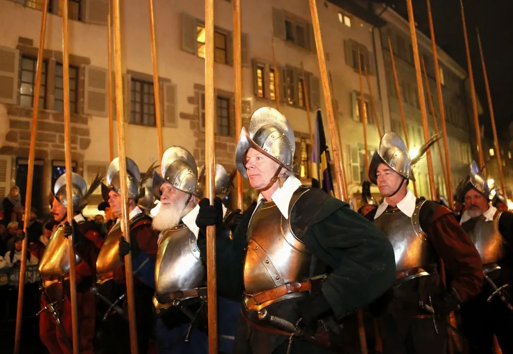 The Annual Procession of the Fete de l'Escalade in Switzerland