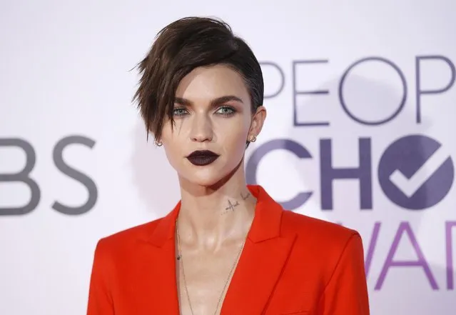 Actress Ruby Rose arrives at the People's Choice Awards 2017 in Los Angeles, California, U.S., January 18, 2017. (Photo by Danny Moloshok/Reuters)