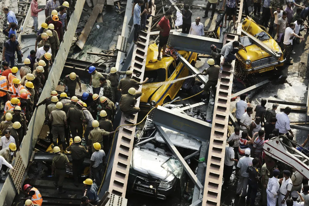 Collapsed Overpass in India