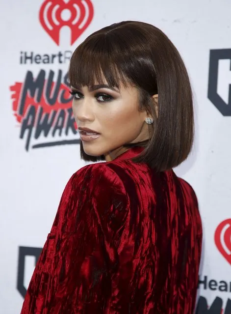 Singer Zendaya poses at the 2016 iHeartRadio Music Awards in Inglewood, California, April 3, 2016. (Photo by Danny Moloshok/Reuters)