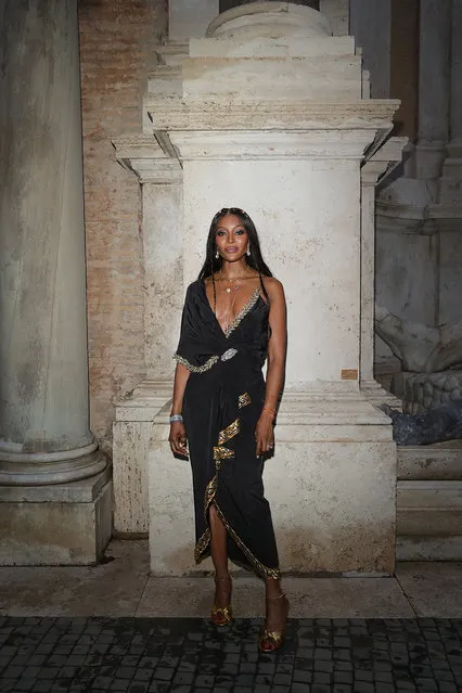 Naomi Campbell arrives at the Gucci Cruise 2020 at Musei Capitolini on May 28, 2019 in Rome, Italy. (Photo by Vittorio Zunino Celotto/Getty Images for Gucci)