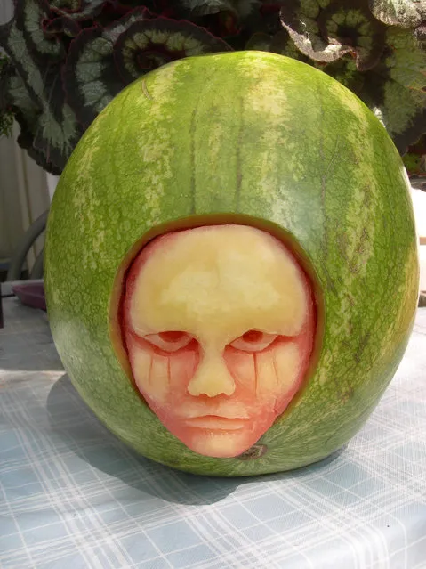 Watermelons are one of the sweetest parts of summer, but there’s no reason not to have some fun with them before you start eating. Artist Clive Cooper of Sparksfly Design saw beauty in the rinds and got to work carving sculptures out of the fruit before digging in.