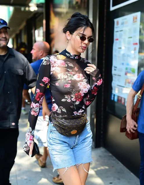 Model Kendall Jenner is seen in SoHo on July 31, 2017 in New York City. (Photo by Splash News and Pictures)