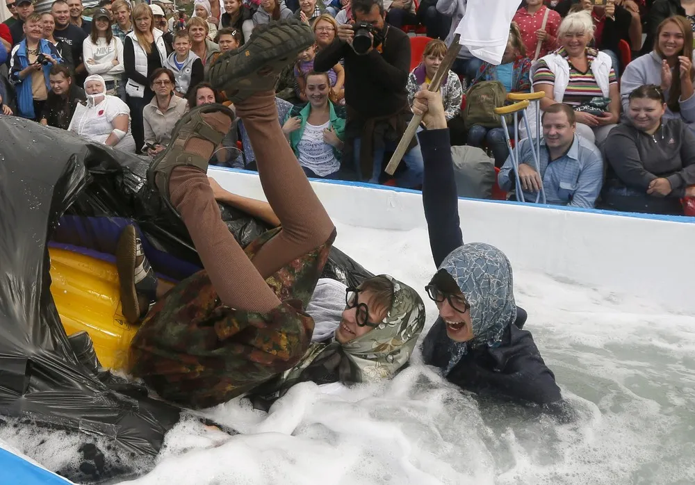 Summer Mountain Puddle Rider Festival in Russia