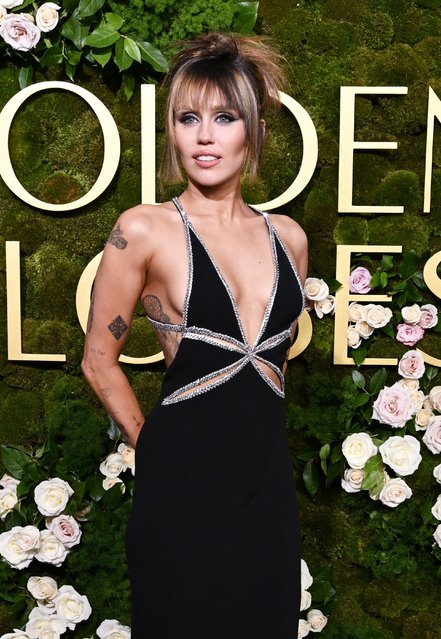 American singer-songwriter Miley Cyrus during the 82nd Annual Golden Globes held at The Beverly Hilton on January 05, 2025 in Beverly Hills, California. (Photo by Gilbert Flores/GG2025/Penske Media via Getty Images)