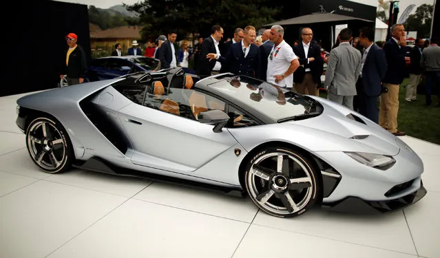 The Lamborghini Centenario Roadster is unveiled during The Quail, A Motorsports Gathering, in Carmel, California, U.S. August 19, 2016. (Photo by Michael Fiala/Reuters/Courtesy of The Revs Institute)