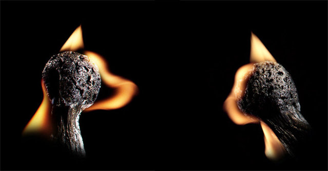 Burning matches by Stanislav Aristov 