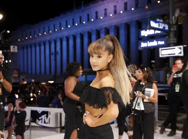 Ariana Grande arrives at the 2016 MTV Video Music Awards in New York, U.S., August 28, 2016. (Photo by Lucas Jackson/Reuters)