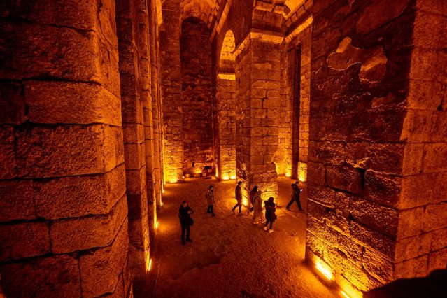 A view of the historical cistern in Dara ancient city in Mardin, Turkiye on March 30, 2025. (Photo by Cem Tekkesinoglu/Anadolu via Getty Images)