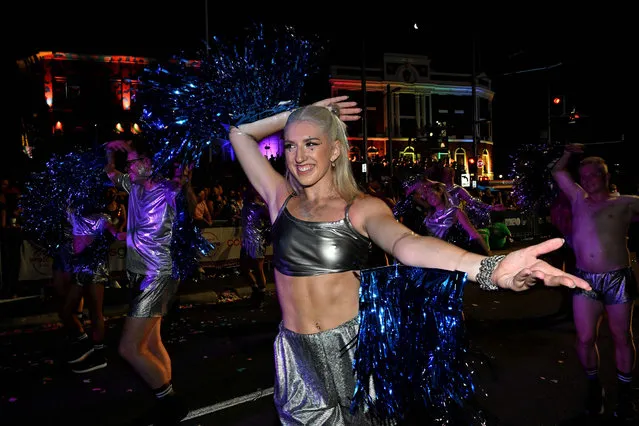People participate in the 45th Sydney Gay and Lesbian Mardi Gras Parade in Sydney on February 25, 2023. (Photo by Saeed Khan/AFP Photo)