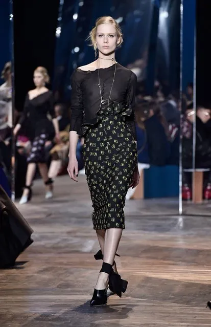 A model walks the runway during the Christian Dior Spring Summer 2016 show as part of Paris Fashion Week on January 25, 2016 in Paris, France. (Photo by Pascal Le Segretain/Getty Images)