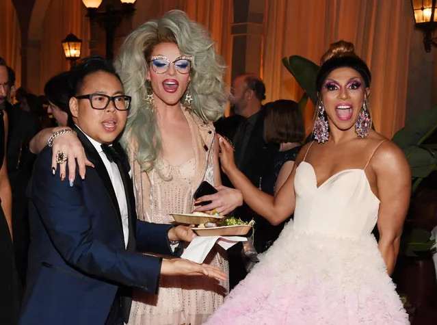 (L-R) Nico Santos, Willam Belli, and Shangela attend PEOPLE's Annual Screen Actors Guild Awards Gala sponsored by L'Oreal Paris at The Shrine Auditorium on January 27, 2019 in Los Angeles, California. (Photo by Kevin Mazur/Getty Images for People Magazine)
