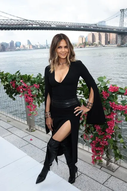 American actress Halle Berry attends the Michael Kors Collection Spring/Summer 2024 Runway Show at Domino Park on September 11, 2023 in Brooklyn, New York. (Photo by Dimitrios Kambouris/Getty Images for Michael Kors)