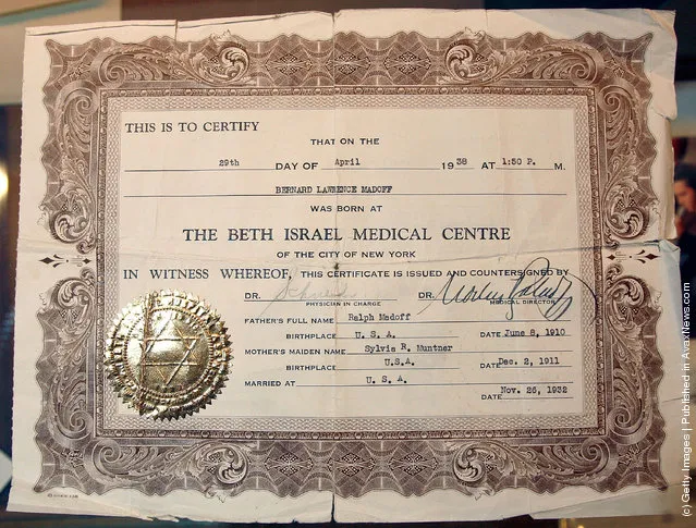 Bernie Madoff's birth certificate