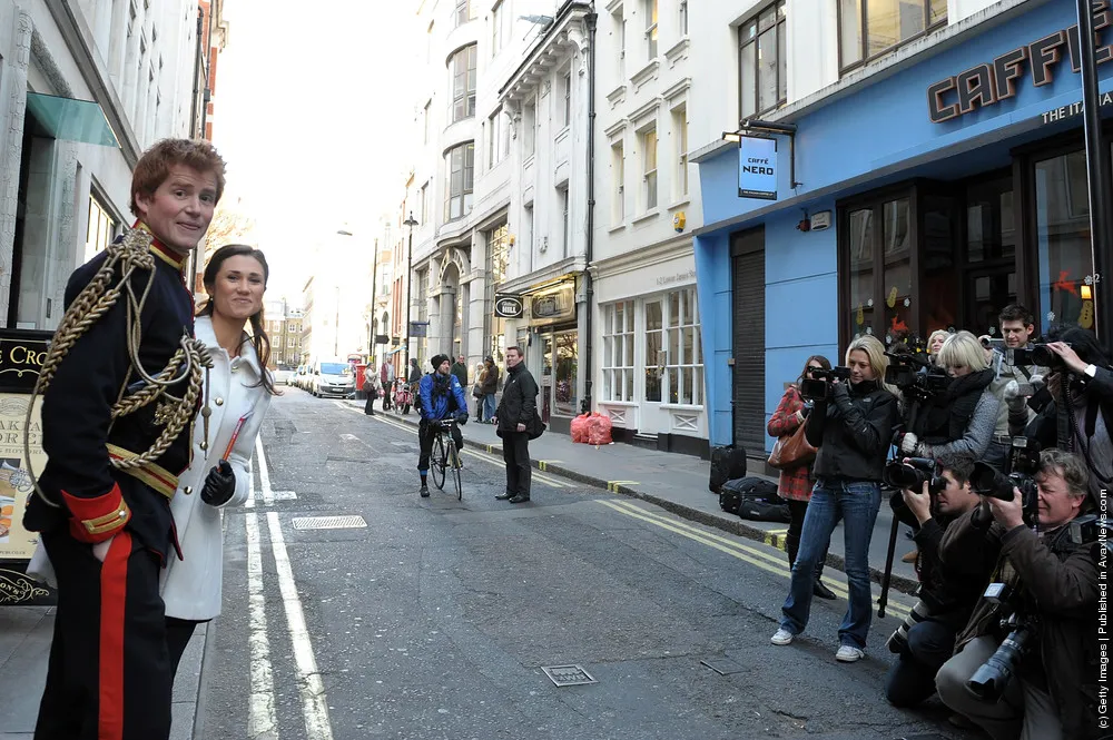 Prince Harry And Pippa Middleton Look-a-likes Stage A Walkabout In Soho To Promote Alison Jackson's New Book “EXPOSED”