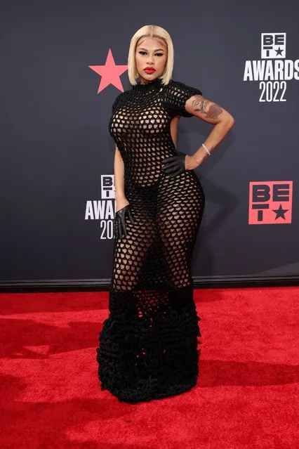 Musical artist Mellow Rackz attends the 2022 BET Awards at Microsoft Theater on June 26, 2022 in Los Angeles, California. (Photo by Amy Sussman/Getty Images/AFP Photo)