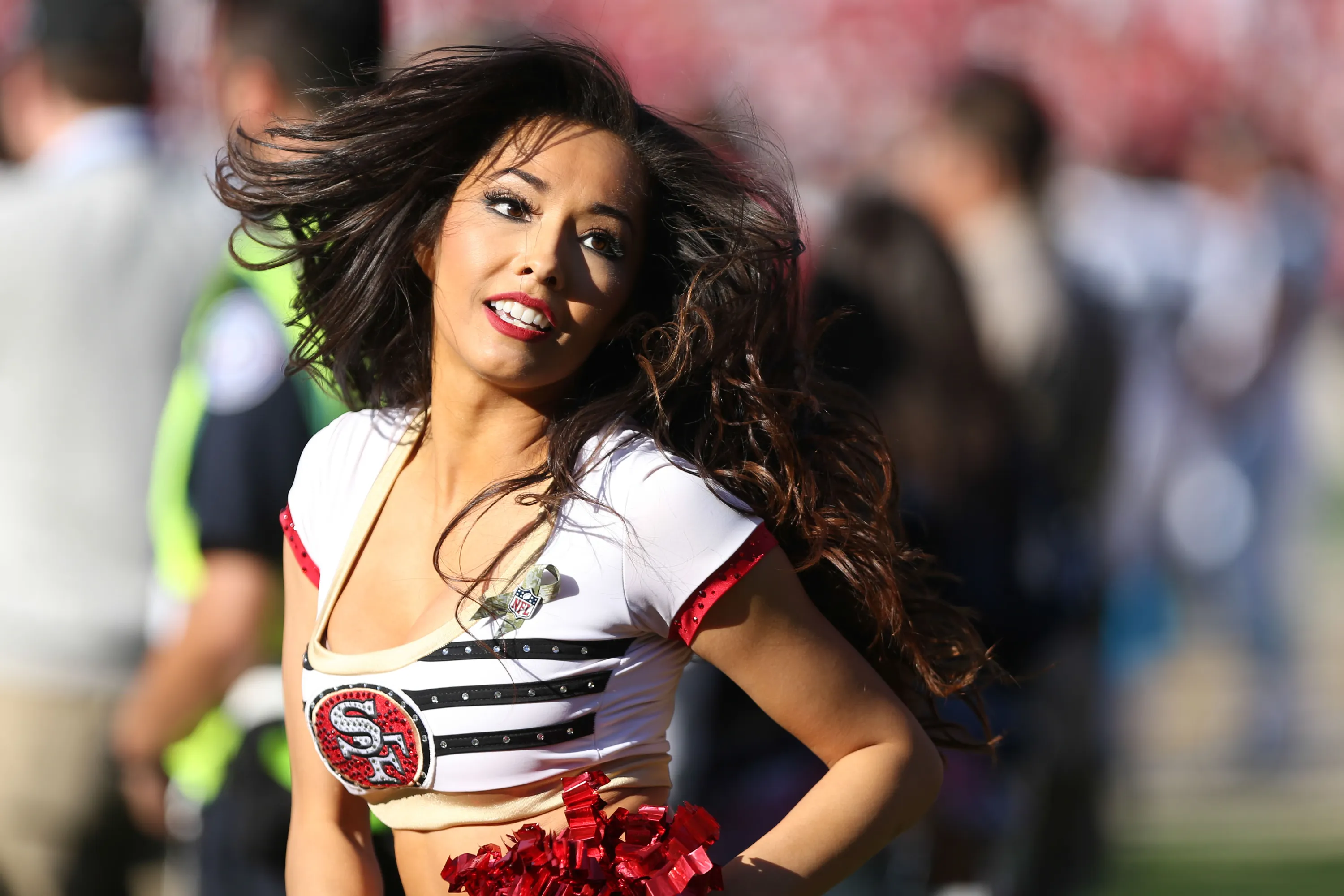 November 10, 2013; San Francisco, CA, USA; San Francisco 49ers cheerleader ...