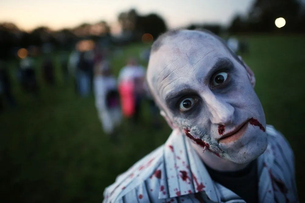 Shocktober Fest: People Attempt a World Record for the Most Zombies in One Place
