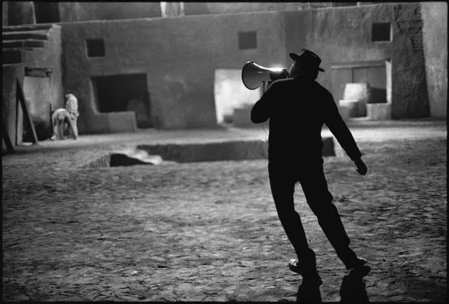 Federico Fellini on the Set of Satyricon, Rome, Italy, 1969. (Photo by Mary Ellen Mark)