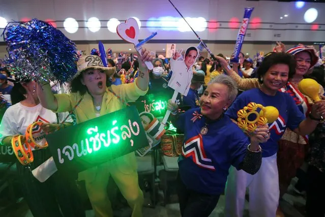 People attend United Thai Nation party’s rally event before the upcoming general election in Bangkok, Thailand on May 12, 2023. (Photo by Reuters/Stringer)
