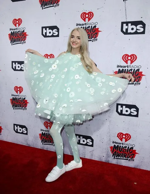 Recording artist That Poppy poses at the 2016 iHeartRadio Music Awards in Inglewood, California, April 3, 2016. (Photo by Danny Moloshok/Reuters)