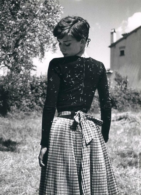 British actress and humanitarian Audrey Hepburn, 1955. (Photo by Philippe Halsman)