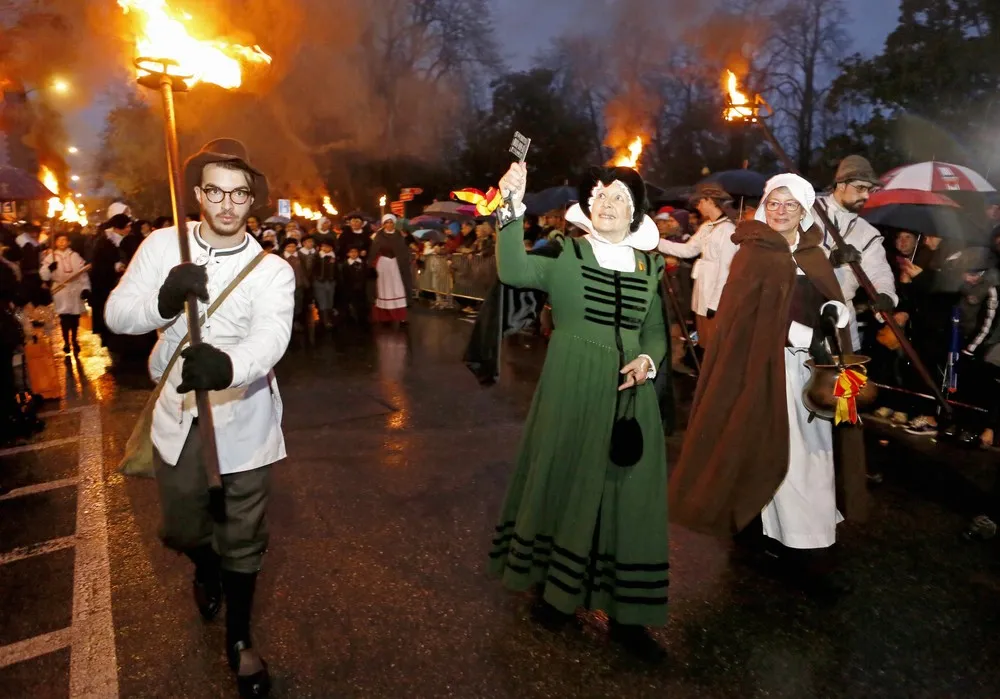 The Annual Procession of the Fete de l'Escalade in Switzerland