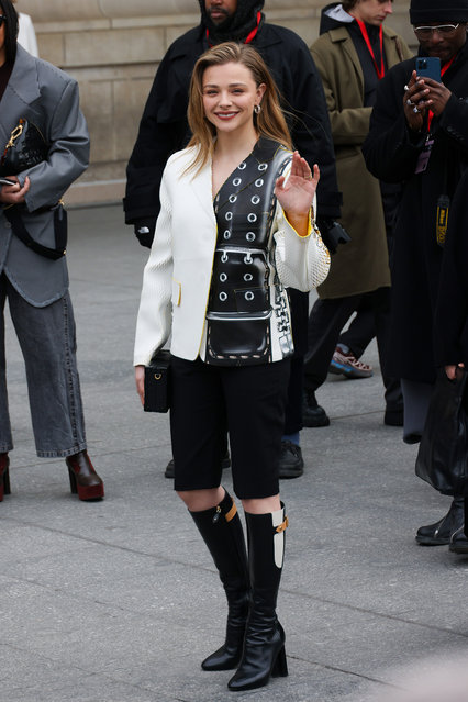 American actress Chloe Moretz attends the Louis Vuitton Womenswear Fall Winter 2023-2024 show as part of Paris Fashion Week on March 06, 2023 in Paris, France. (Photo by Pierre Suu/Getty Images)