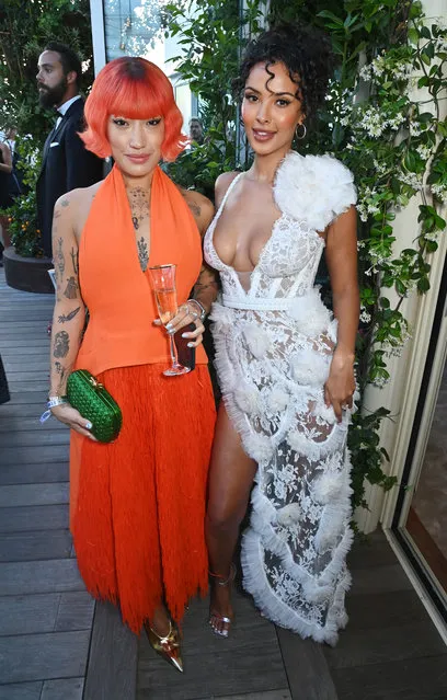 South Korean DJ Peggy Gou and Maya Jama attend a party hosted by British Vogue and Chopard to celebrate the Cannes Film Festival at Hotel Martinez on May 22, 2023 in Cannes, France. (Photo by Dave Benett/Getty Images for Conde Nast)