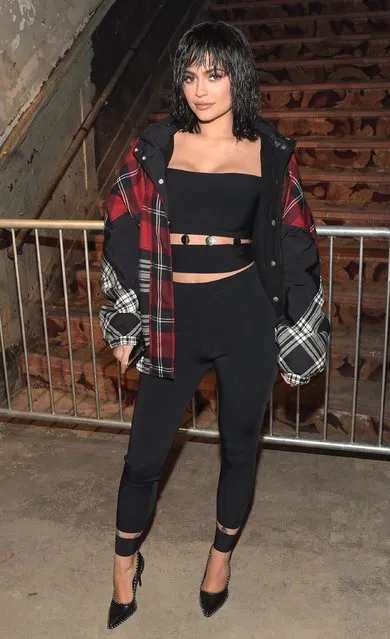 Kylie Jenner attends the Alexander Wang February 2017 fashion show during New York Fashion Week on February 11, 2017 in New York City. (Photo by Jason Kempin/Getty Images)