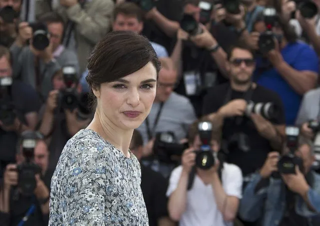 Cast member Rachel Weisz poses during a photocall for the film “Youth” in competition at the 68th Cannes Film Festival in Cannes, southern France, May 20, 2015. (Photo by Yves Herman/Reuters)
