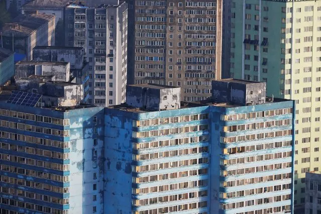 Solar panels are installed on residential buildings in central Pyongyang, North Korea May 7, 2016. (Photo by Damir Sagolj/Reuters)